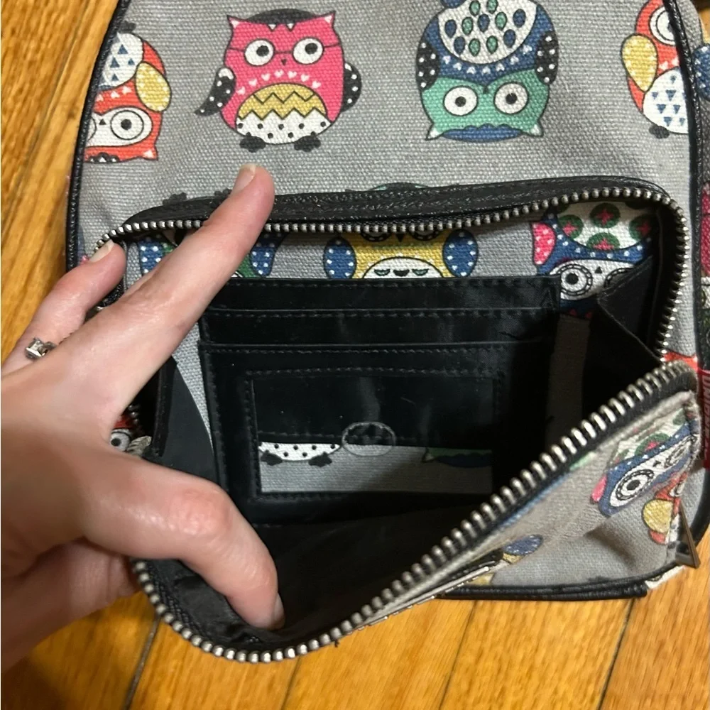 Vintage Union Bay Backpack Womens Purse Owls ‎ Y2K Boho School